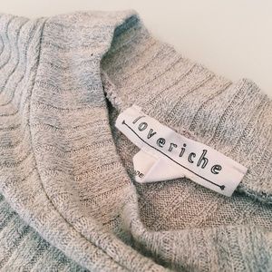 Cropped Grey Sweater Tank Top
